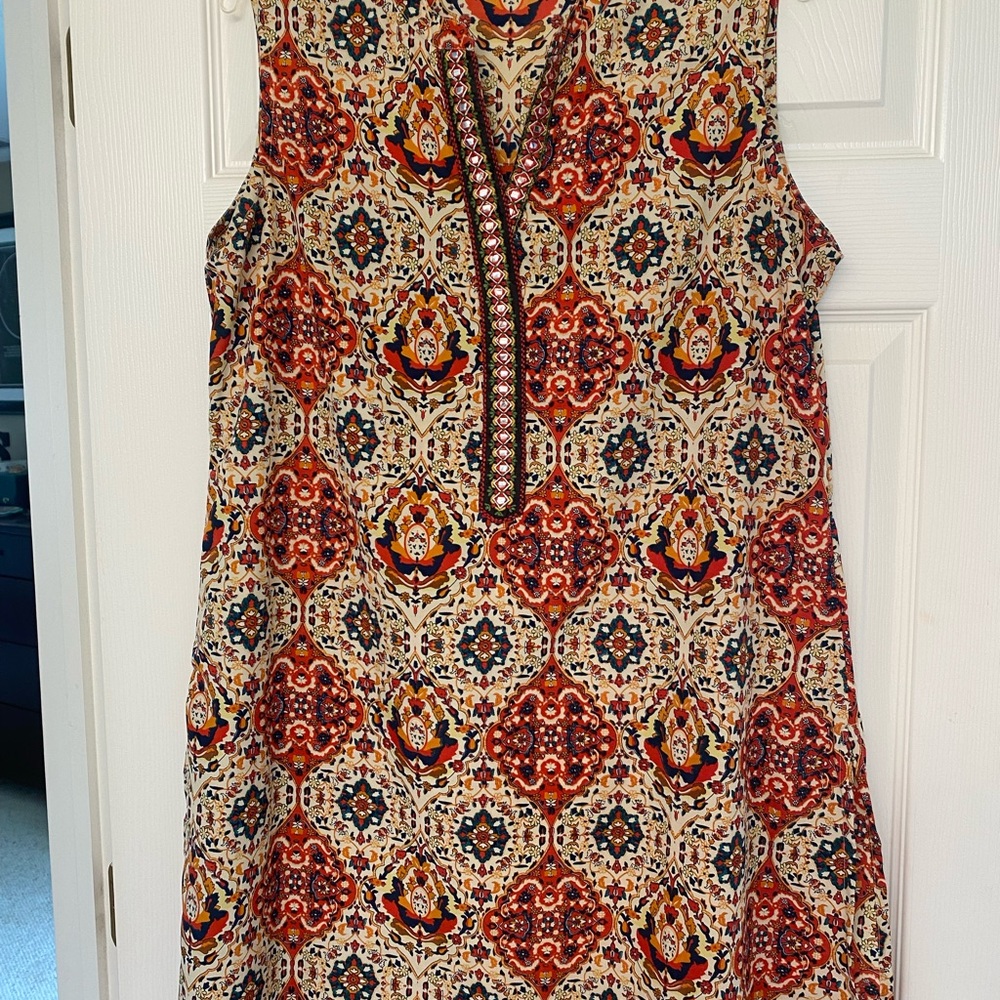 Indian Tunic-Orange/Red